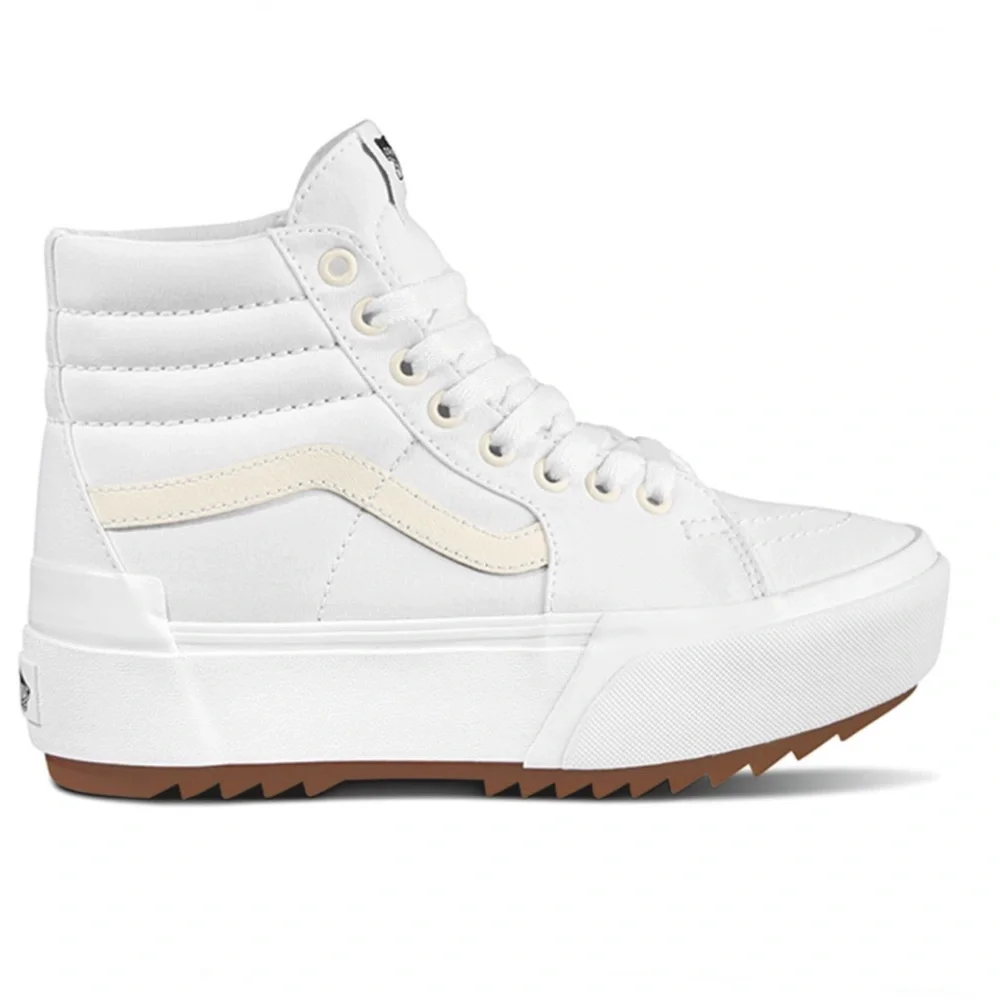 Vans WMNS Sk8-Hi Stacked (Canvas) True White VN0A4BTWL5R Platforms Sneakers NIB